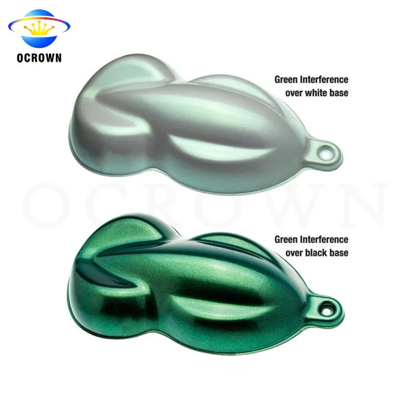 Interference Green Pearl Pigment for Car Paint Base Clear DIP Fluid Art Polish