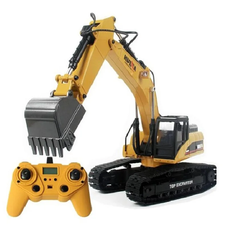 Huina 1580 RC Metal Excavator & 1583 Remote Control Wheel Loader