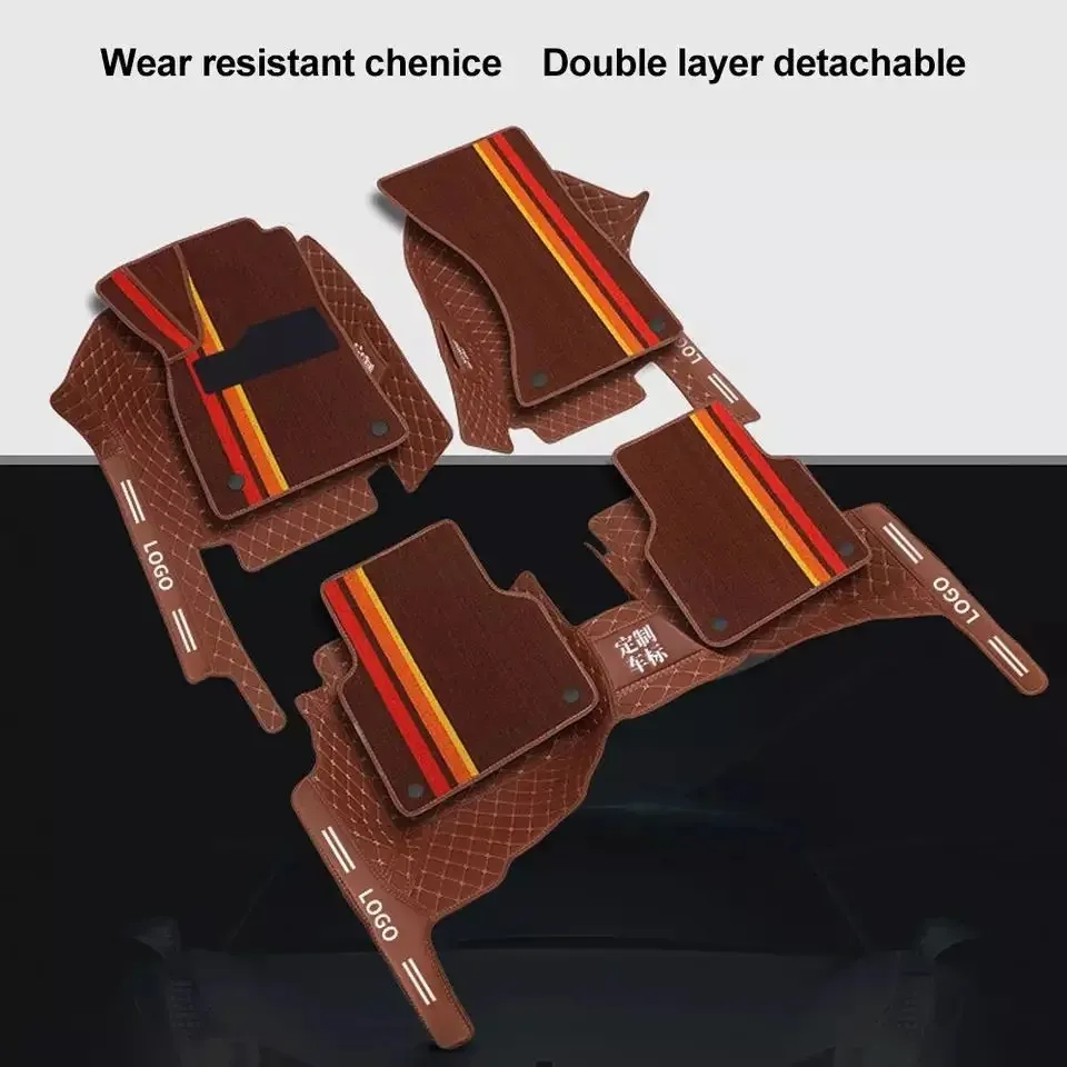 Car Carpet Foot Mat Waterproof Non Slip Universal Tapetes En 3d Para Auto Car Floor Mats Carpet