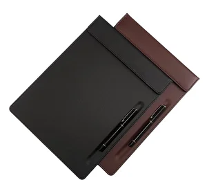 Custom Stationery Business Hotel Product Leather Conference Mat Document Splint Clipboard Board School Supply Stationery Set