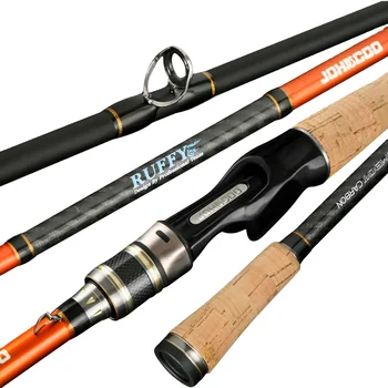 JOHNCOO Fish Rod 1.98m 2.1m 2.4m 2.6m Fast Action Fuji Guide M ML MH Fishing Rods