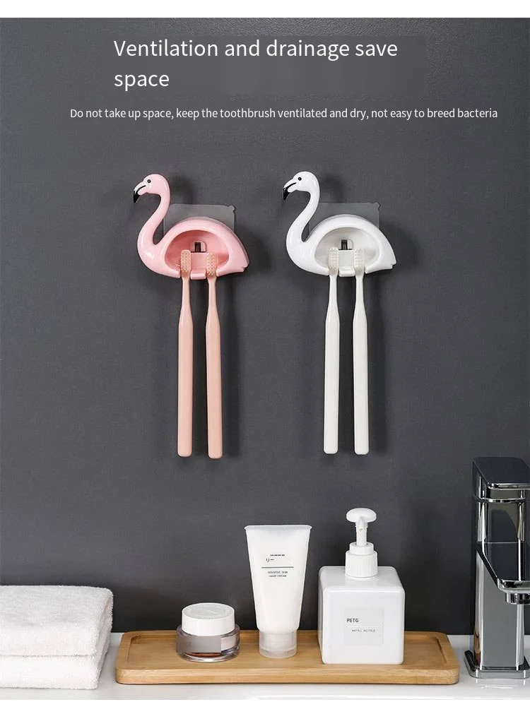 New creative shampoo toothbrush storage box Suction wall toothbrush holder Simple creative storage rack supplier