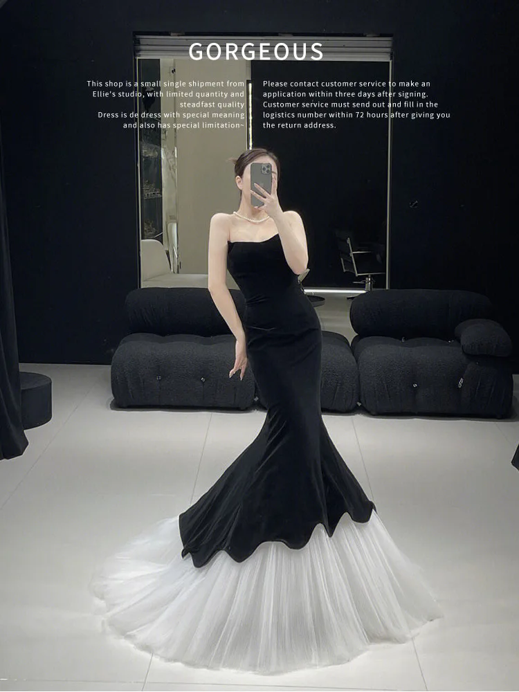 floor length elegant dress Luxury Couture Beaded Black Formal Dress - Size 12 main image 1