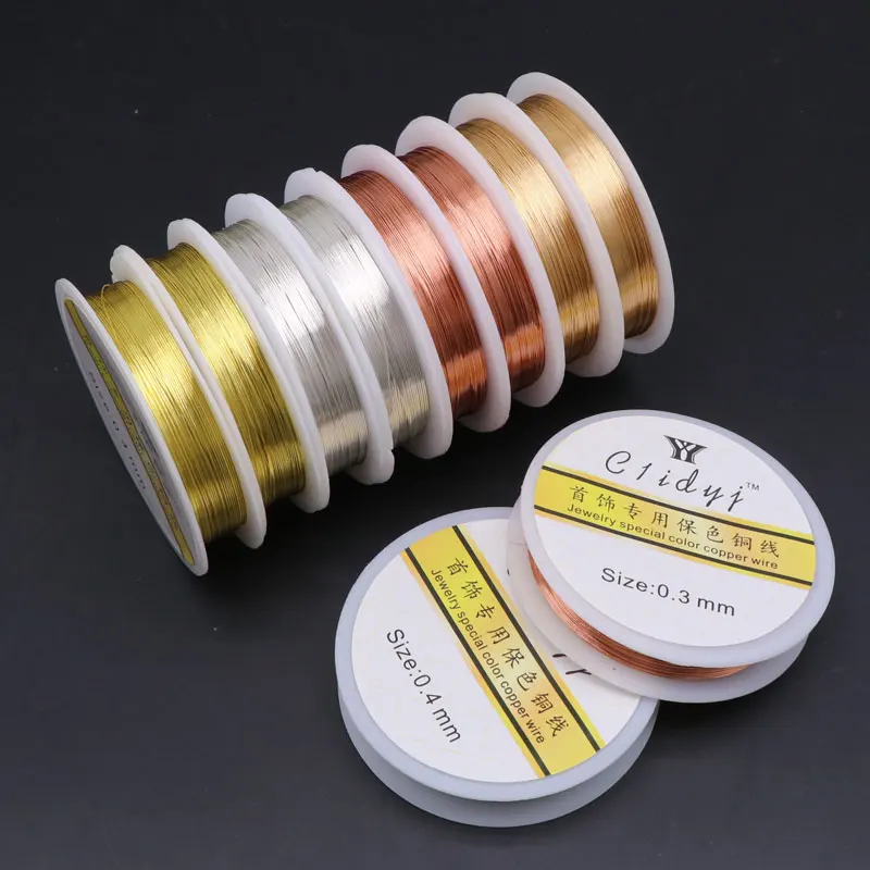 High Quality 0.21mm Jewelry Beading Wire Non Tarnish Silver Gold