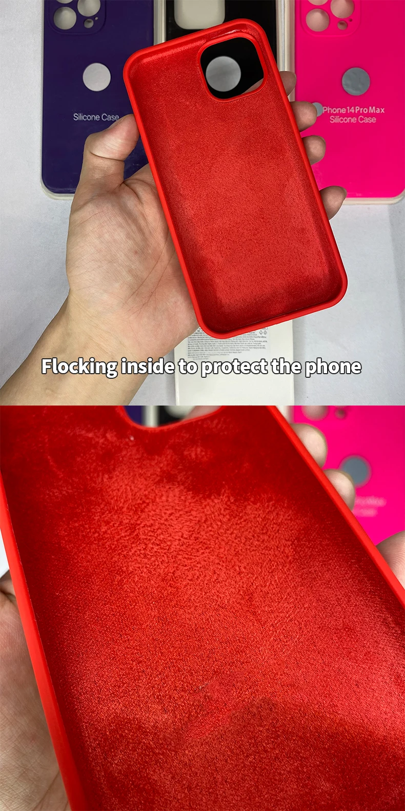 Liquid Silicone Phone Case Silicon Case With Packaging Logo For Iphone 14 13 12 11 15 Pro Max Xr