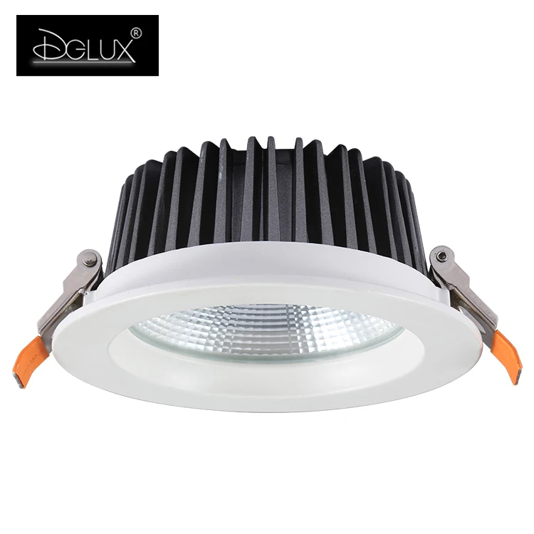 DGLUX Anti Glare Frame Home Store Aluminum 10w 15w 20w 30w 40w Cob Led Downlight