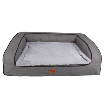 Manufacturer wholesale custom logo luxury washable dog large sofa bed orthopedic egg foam