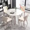 90 rock plate round table-3 chairs-cylan purple