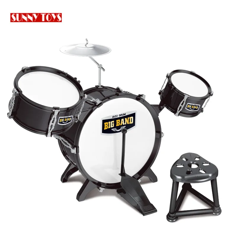 Durable Design Kids Music Instruments Toy Jazz Drum Set Toys with Realistic Sounds