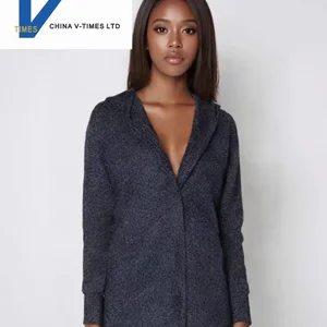 China V-times 2026 Winter New Casual Hooded Knitted Sweater Knitwear  Womens Loose Mid-Length Womens Clothing