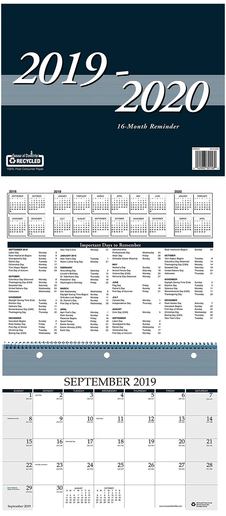 
 Оптовая продажа, индивидуальная печать, спиральная проволока, о-образный календарь, ежемесячный календарь  