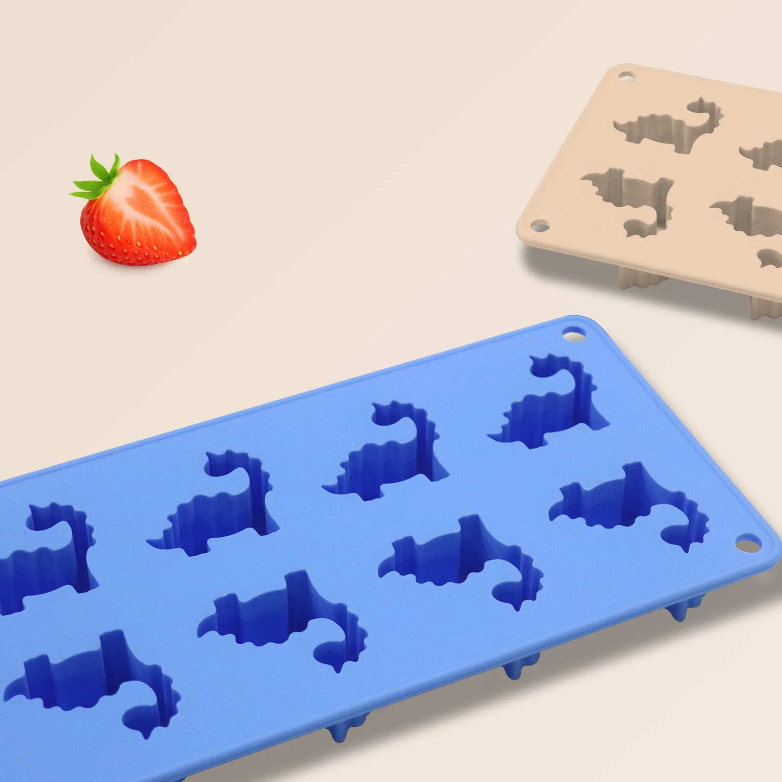 Creative Small Dinosaur 8-Grid Silicone Ice Tray Chic Animal-Theme Ice Cube Mold for Cake & Ice Cream Tools factory