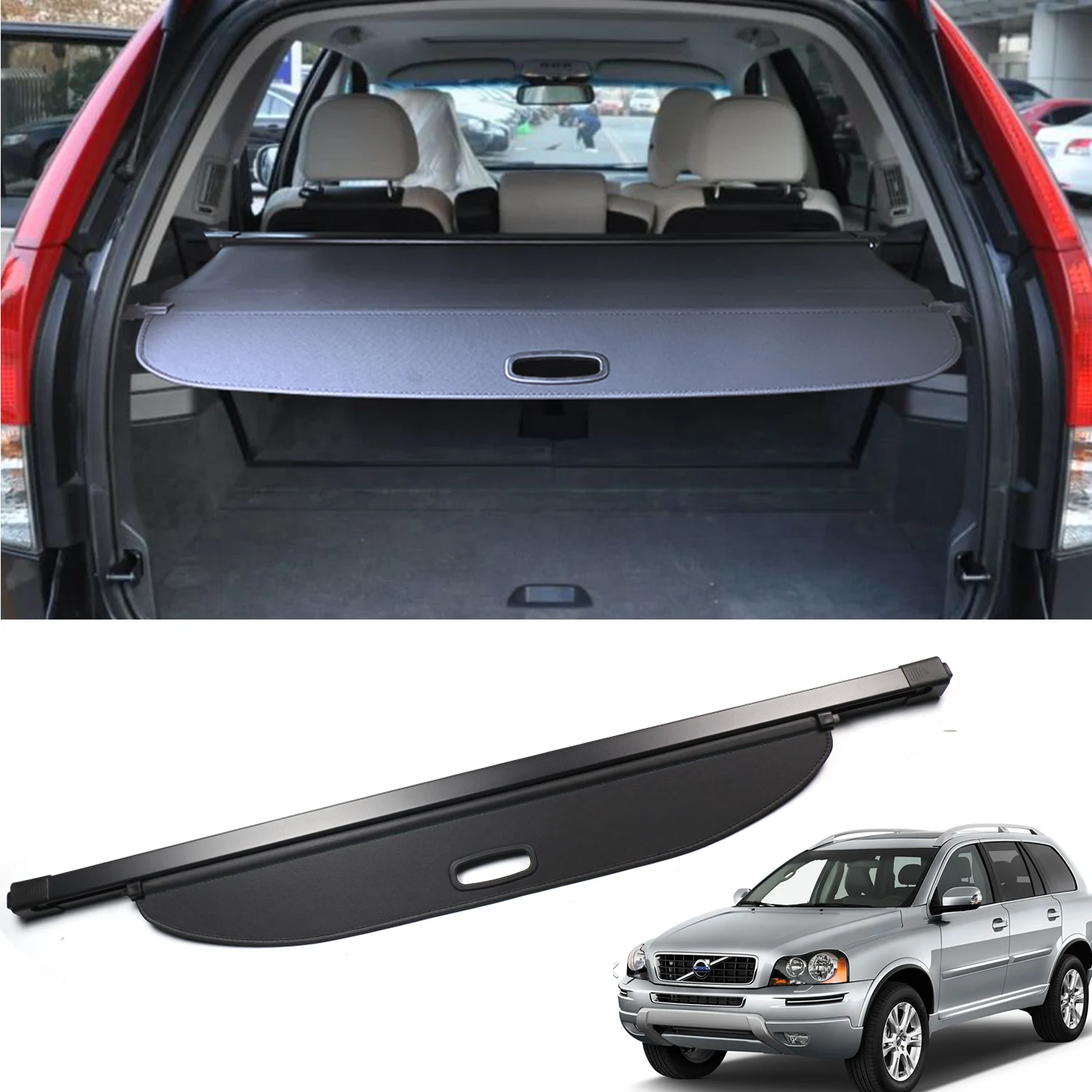 Popular Suv Accessories Car Cargo Cover Rear Parcel Shelf For Volvo