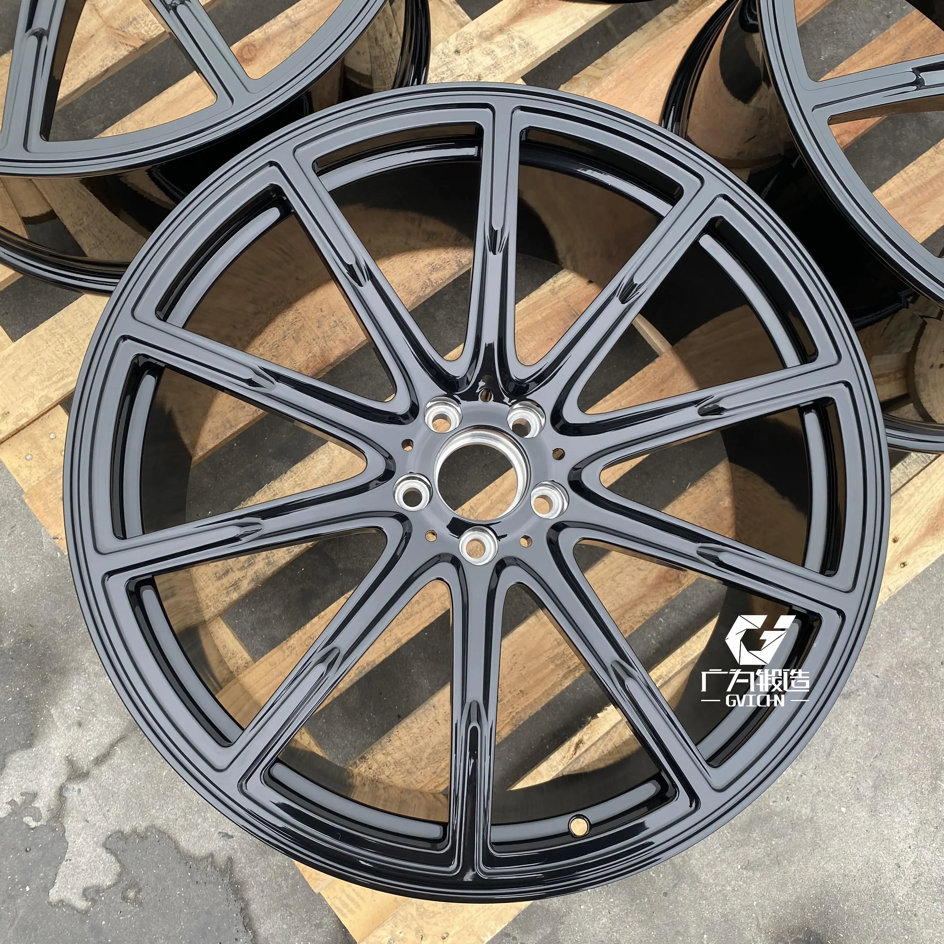 GVICHN Custom 16 17 18 19 20 21 22 inch Forged 6061 T6 Alloy Wheel Rim 5x112 5x114.3 5x120 Multi Spoke Passenger Car Wheels