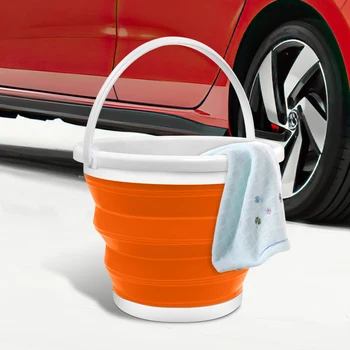 RYHX Collapsible Bucket with Handle,10L Foldable Portable Cleaning