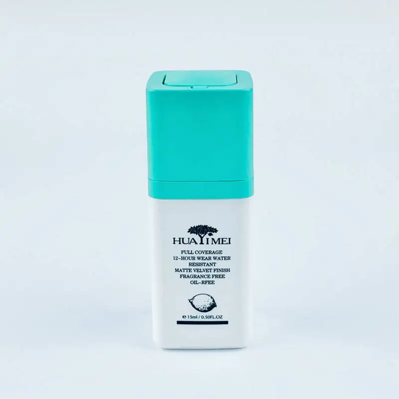 Drunk Elephant Acrylic 15ml 30ml 50ml square Shape Cosmetic Cream Jar Skincare Container Airless Bottles