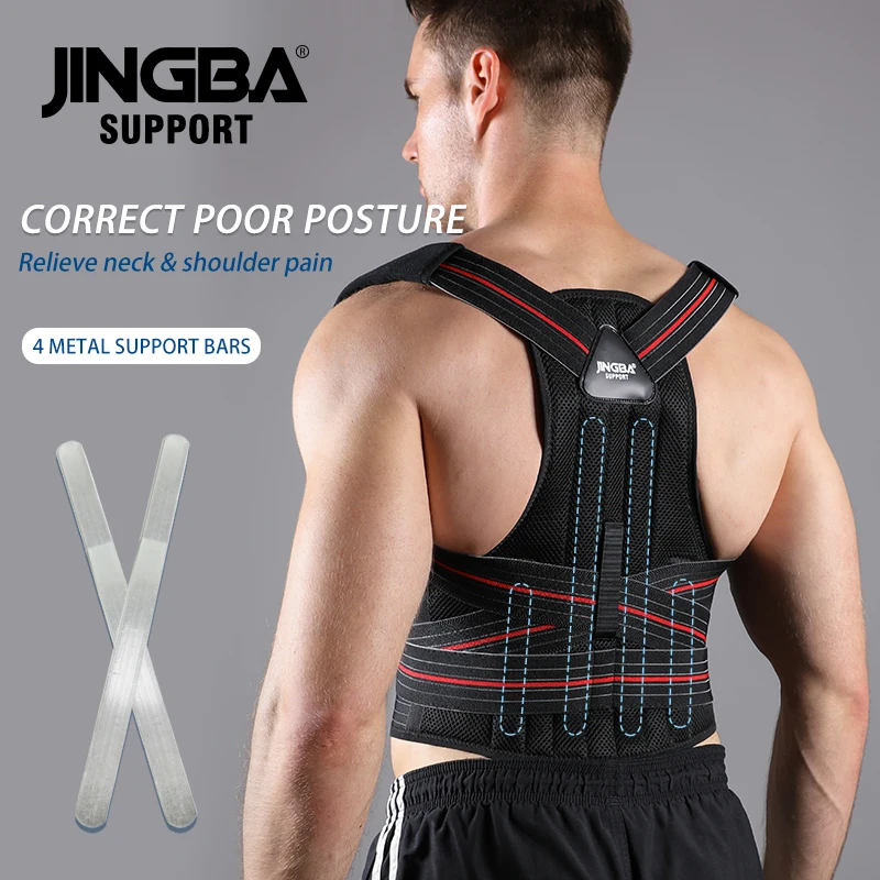 JINGBA FDA CE ISO Factory Posture Corrector Vest Improve Posture Provide Lumbar Support Lumbar Shoulder Brace Back Straightener