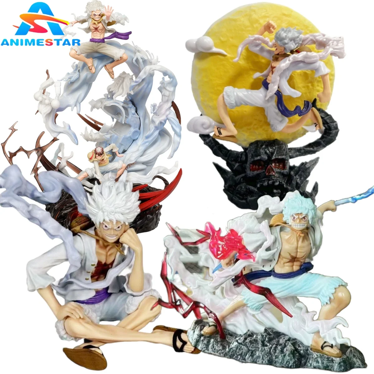 Wholesale Anime 1 PIECE Nika Luffy Cartoon Anime Statue PVC Action Figure  Doll Collection Toys Gift for Kids