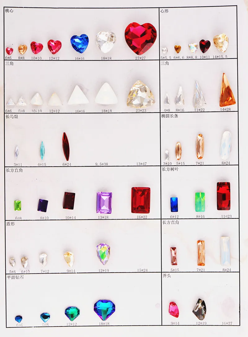 Jc Crystal Wholesale Bulk Crystal Fancy Stone Metal Claw Glass Stone