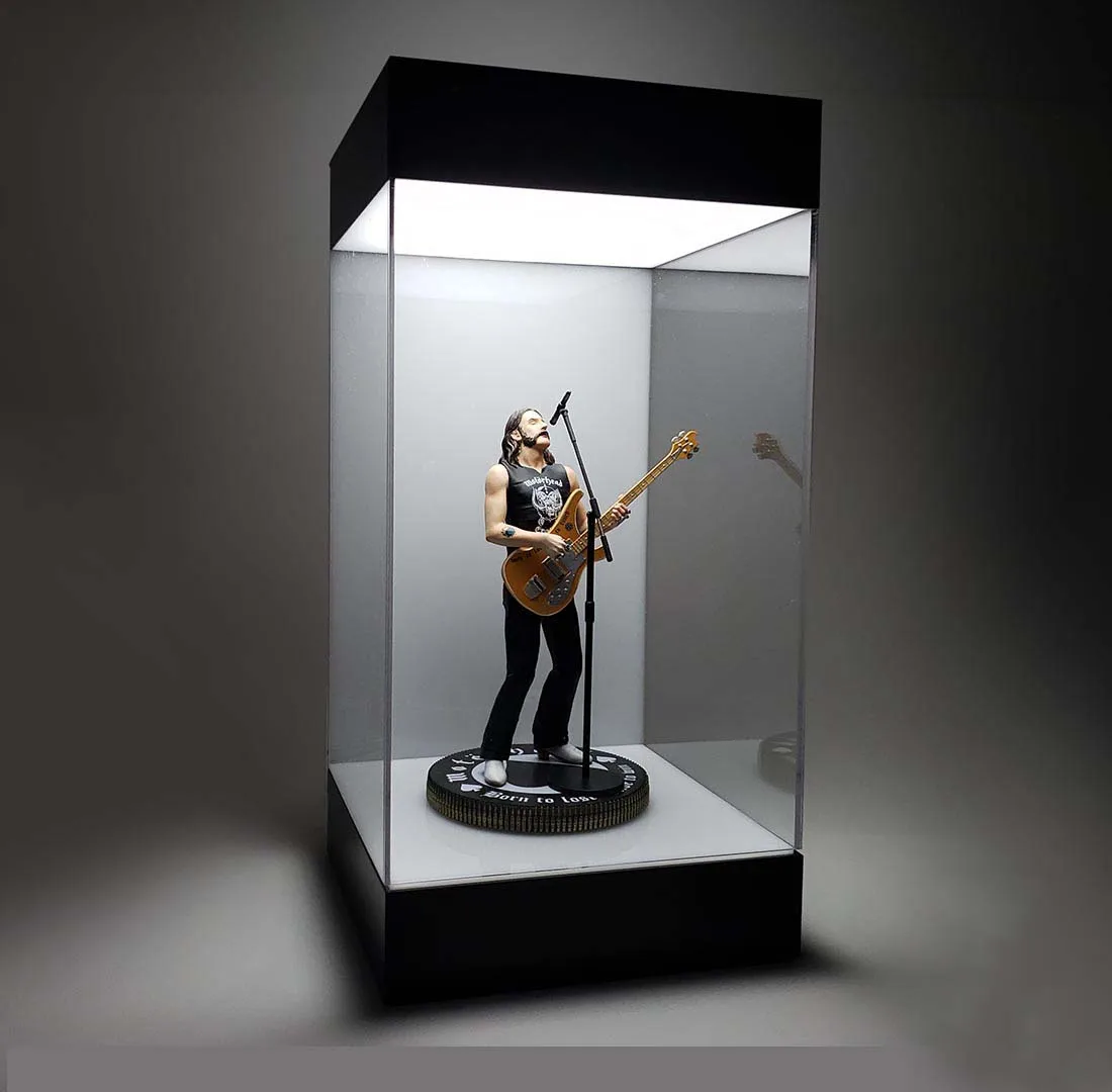 Acrylic Scale Model Car Display Box Led Lighted Display Cases For Collectibles For 1/4 Statues