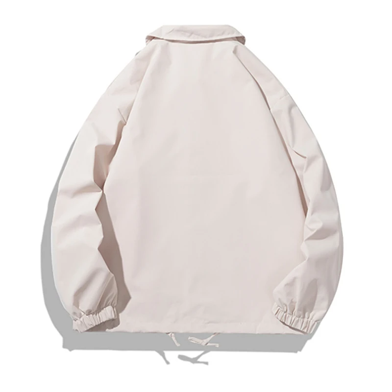 Blank es Jacket Leisure Outer Clothing Spring Windbreaker Lapel Collar Man's Jackets mens_voghion.com