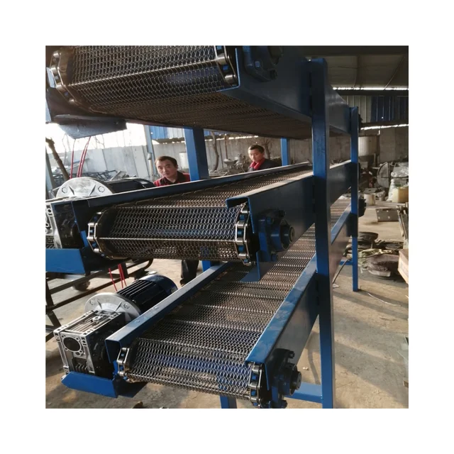Source Manufacturer Customized SUS316 Wear Proof Reliable Chicken Fish Shrimp Cake Instant Noodles Mesh Belt Conveyor 5