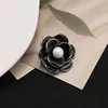 GO0382-16 Spilla Camelia Nera - [Bestseller]