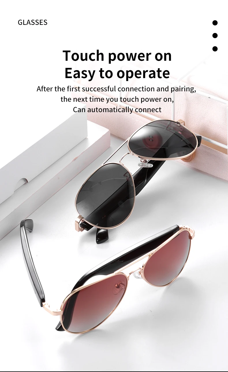 MZ01 2026 Men's Smart Glasses with Voice Call UV Protection for Outdoor Sports Wearable Headset for Men and Women