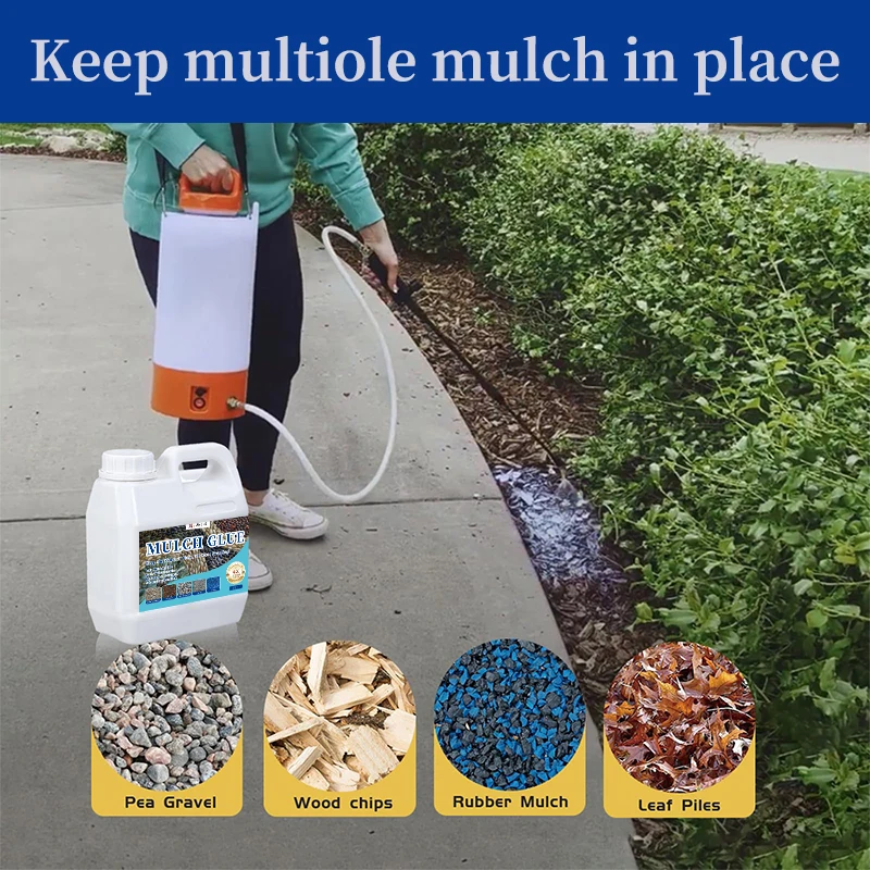 Non-Toxic Safe Fast Drying Super Adhesive Spray Strong Stabilizing Glue Rock Bond Pea Gravel Mulch Glue