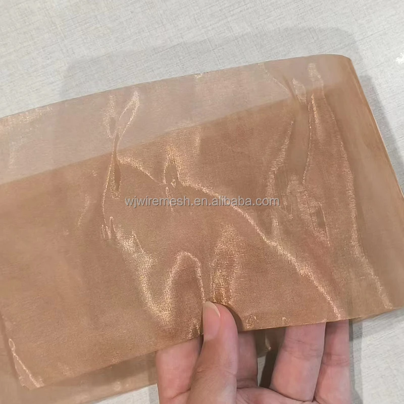 Factory Direct Sales EMF RF Shielding Pure Copper Wire Mesh  for Faraday Cage