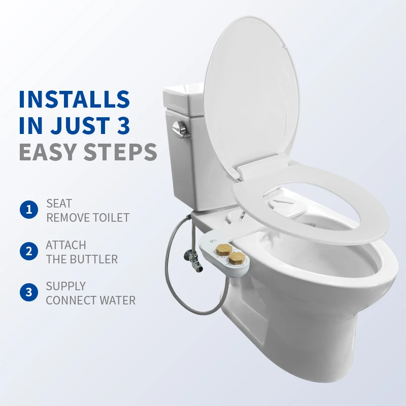 Cold And Hot Water Toilet Bidet Attach Warm Water Bidet Selfclean