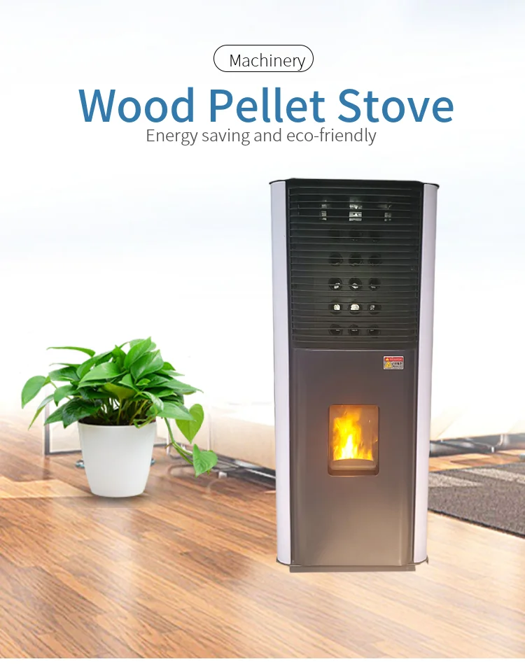 High Efficiency Pellet Fireplace Automatic Feeding Wood Pellet Stove