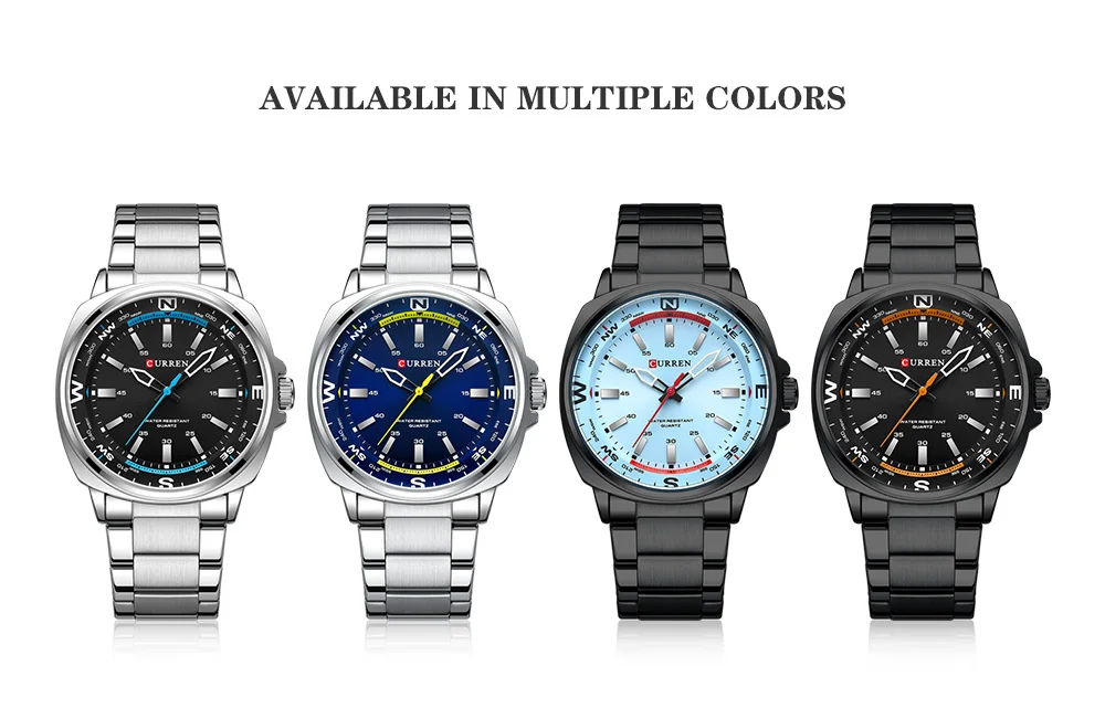 luxury quartz wristwatch for men