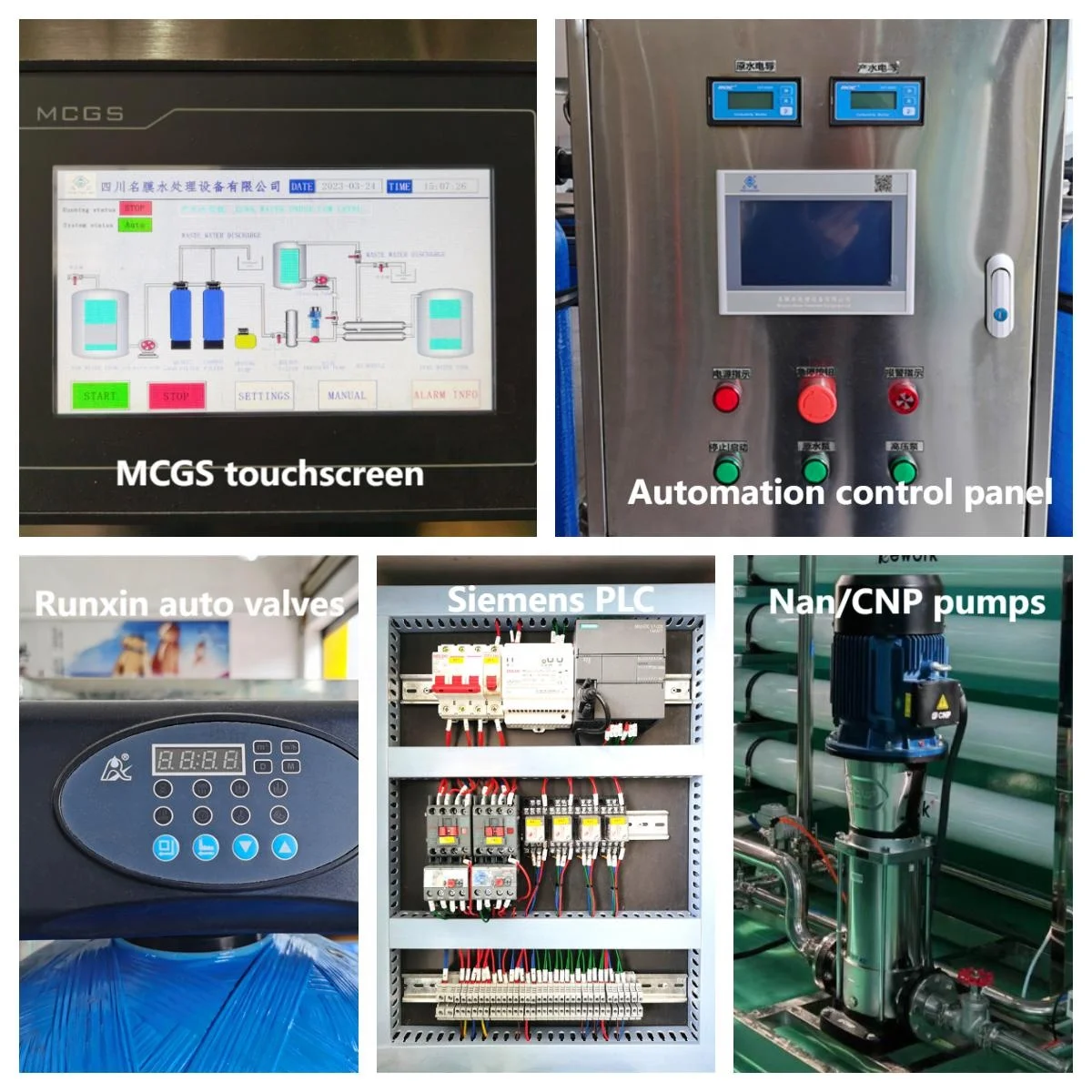 Automatic Control Industrial Water Purifier Machine RO System Reverse ...