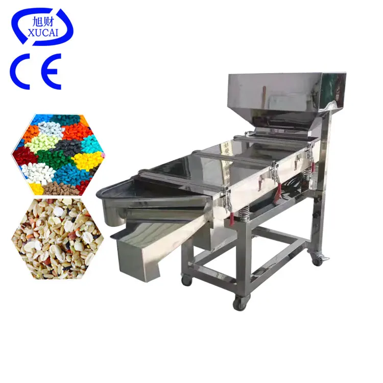 High Efficiency Vibration Sieve square Linear Wood Pellets Vibrating Sieve Plastic Vibratory Sifter Screen