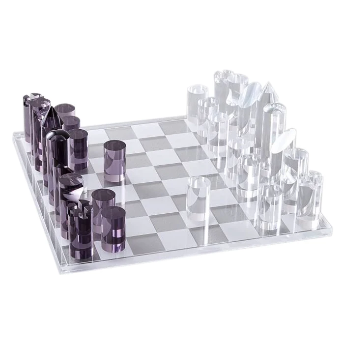 Pink Acrylic Chess Set Custom Acrylic Chess Wholesale Lucite Chess Set