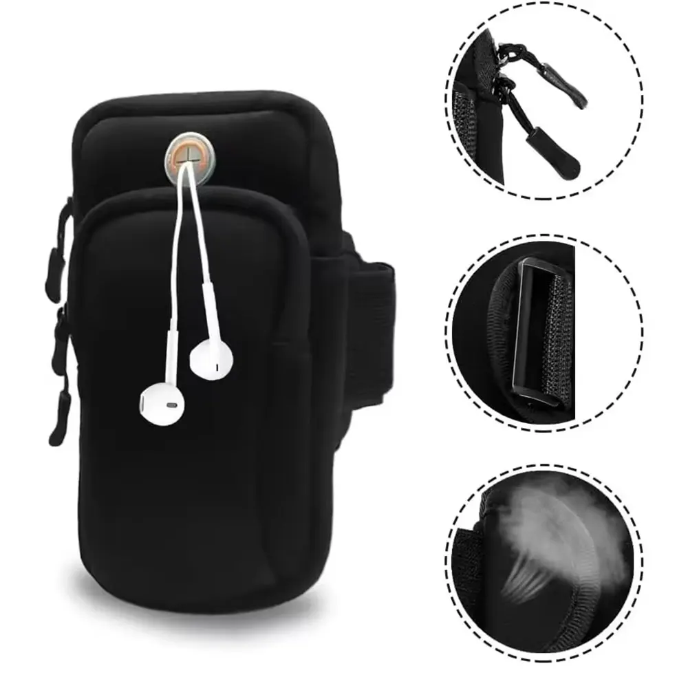 product for running universal mobile phone bags for wallet outdoor sport arm purse shoulder bag women phone pouch with earphone hole-6