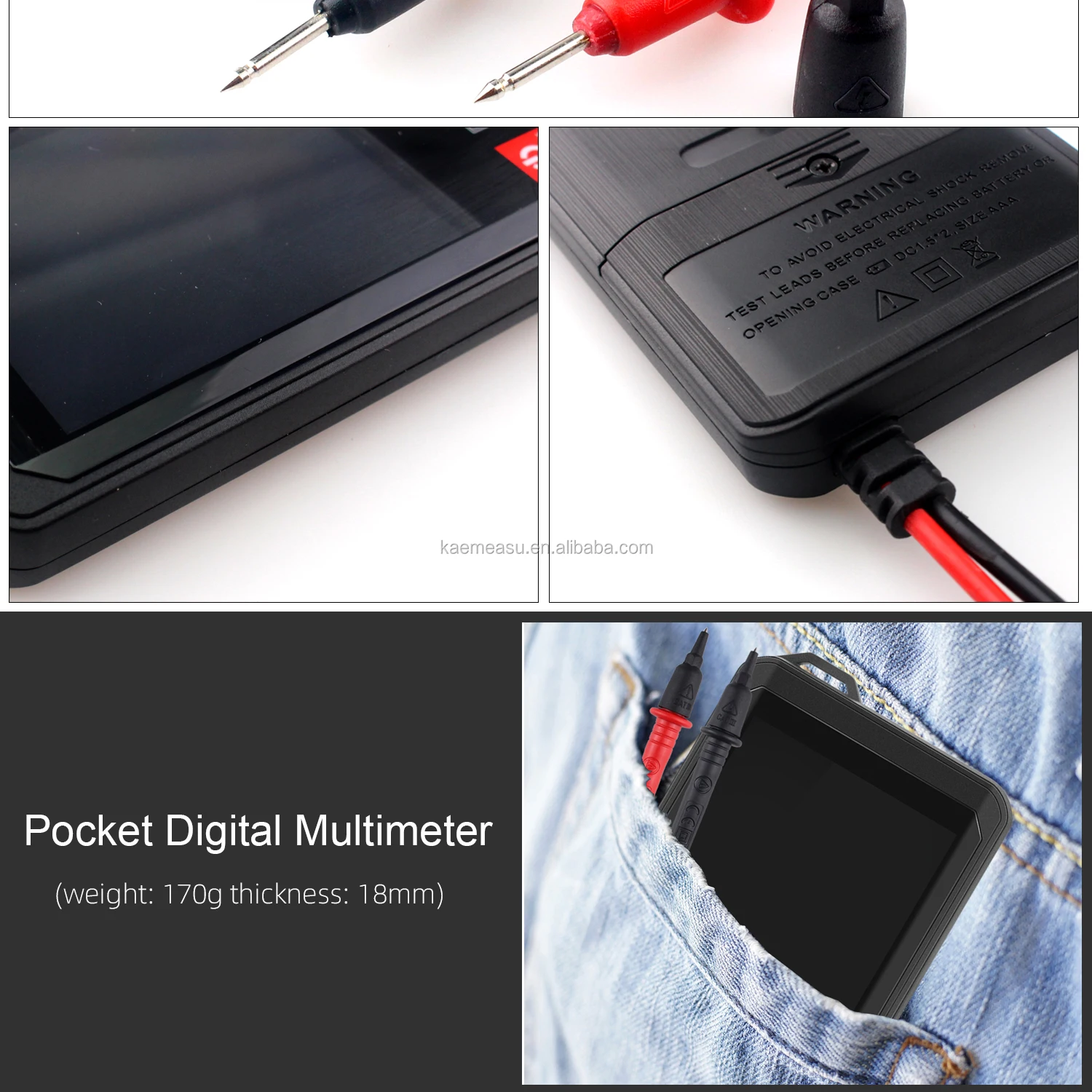 Цветной дисплей сенсорный экран мультиметр 6000 счетчик Профессиональный цифровой