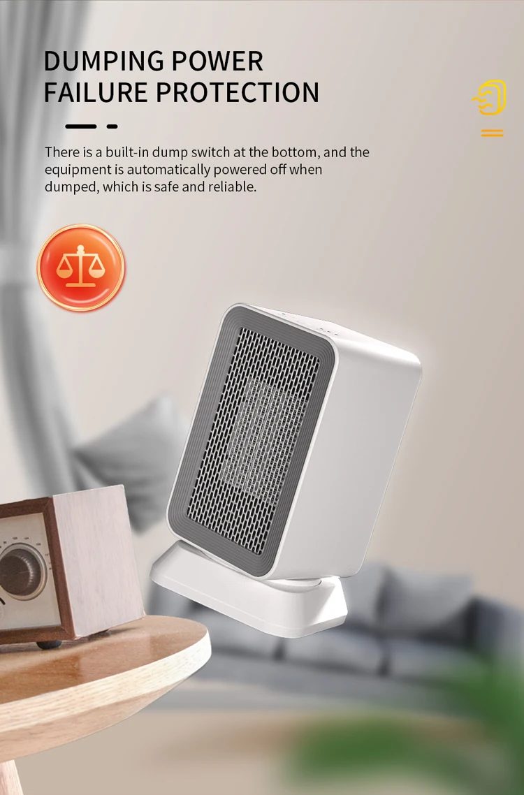 Rotatable Mute Heating Mini Fan Heaters Home Household Desktop Small