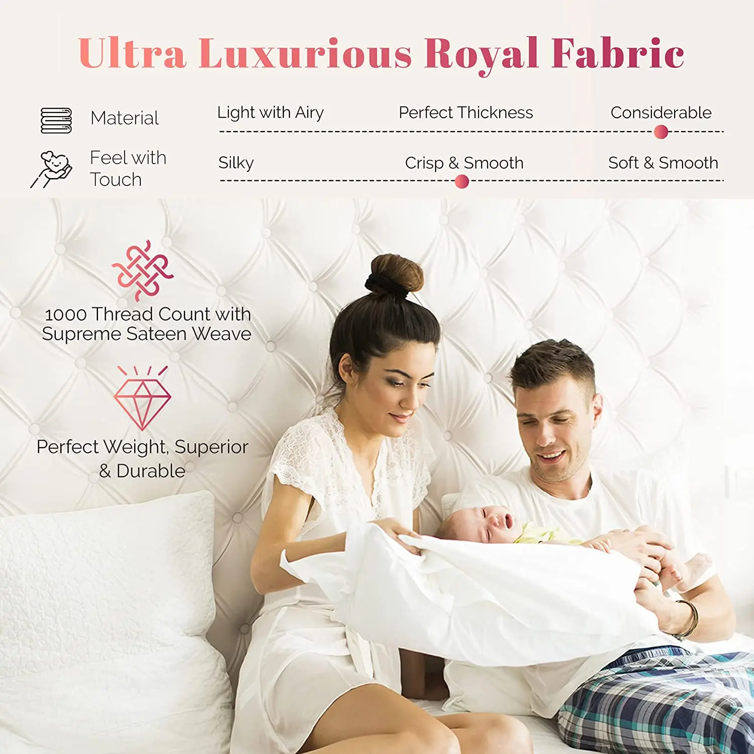 Comfortable Cotton 300tc Stripe Satin Hotel Bedding Set Bed Sheet For