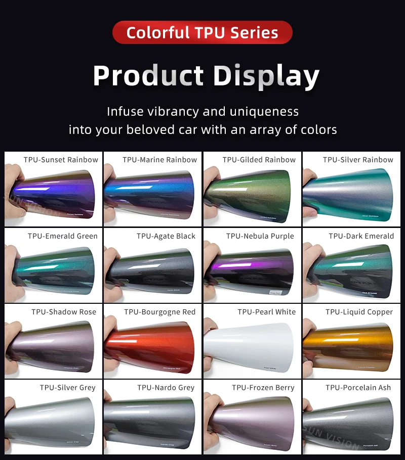 Self-healing Auto Wrap Color Gold Orange Tpu Ppf Car Wrap Film Sticker ...