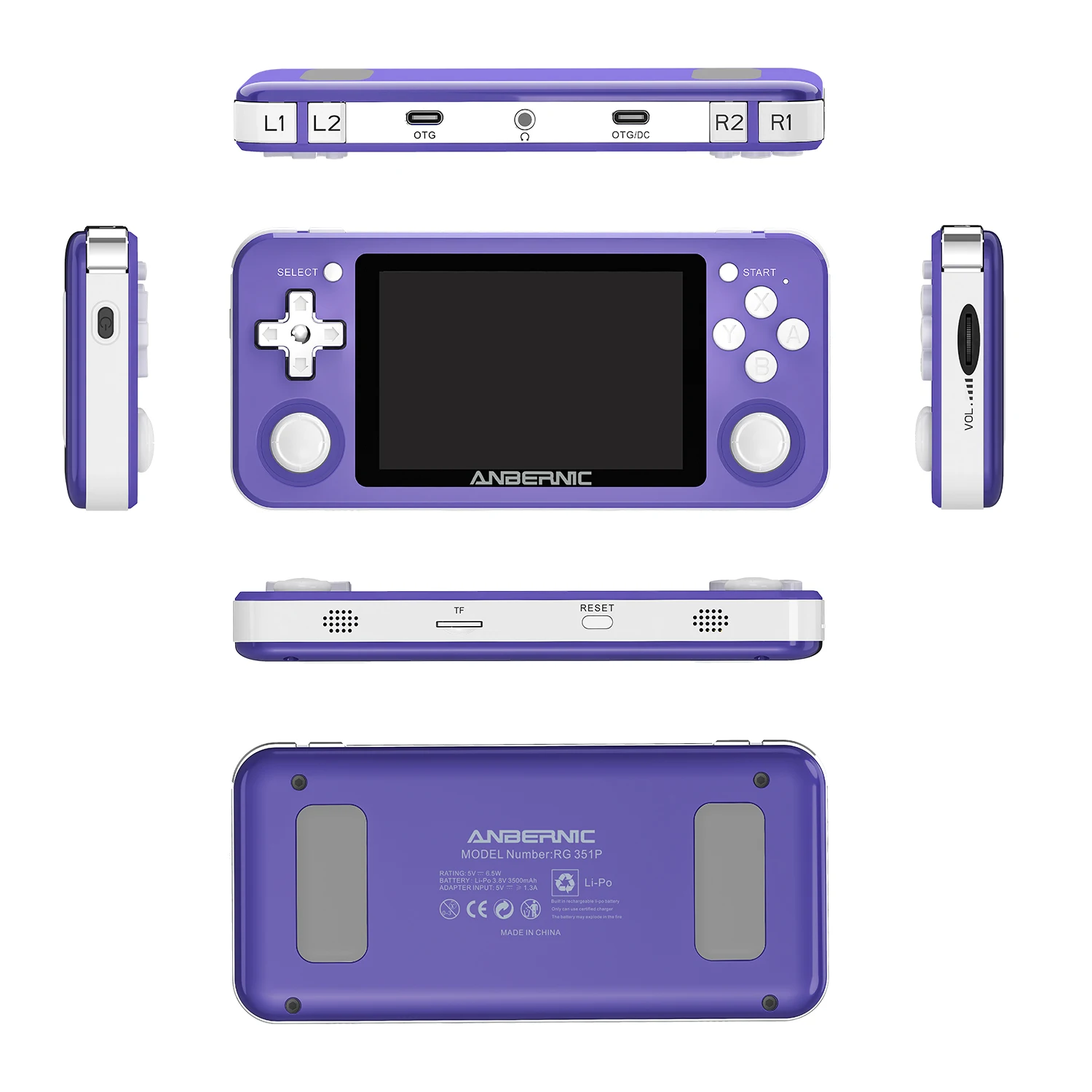 anbernic RG353m　パープル Amazon.com: RG351P Retro Handheld Game Console Open Source