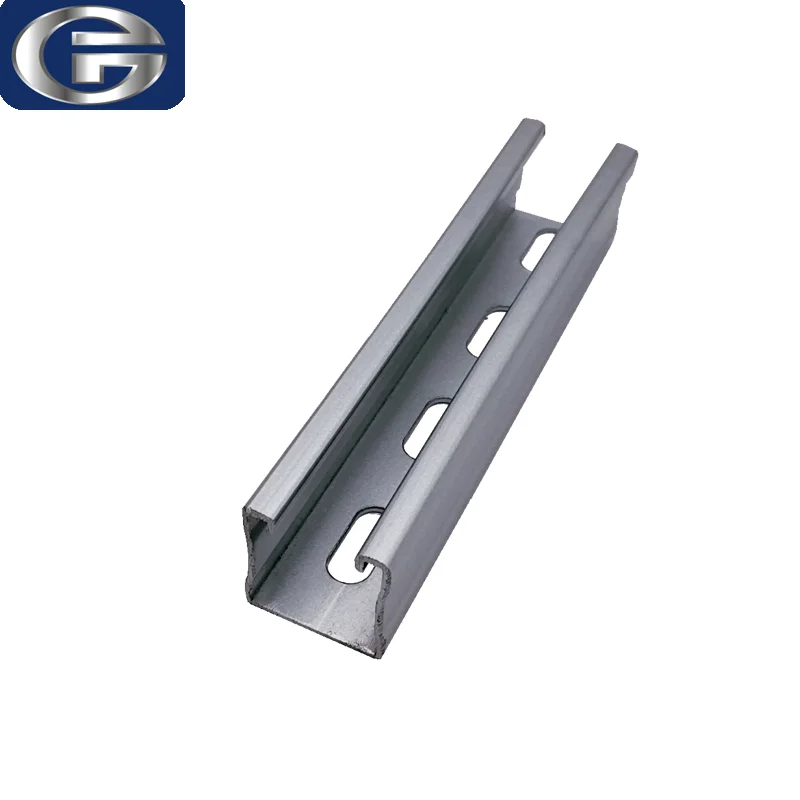 Factory Direct Supply Slotted C U Channel Unistrut Channel Galvanized Steel Profile