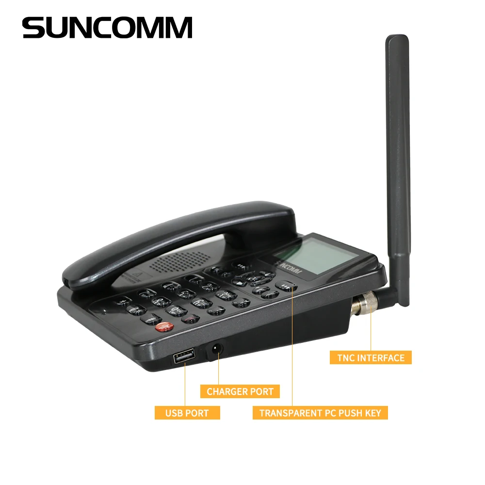 Wireless Desktop phone SUNCOMM G618 FM call Mute MP3 Music Playback  GSM Dual sim Fixed wireless phone