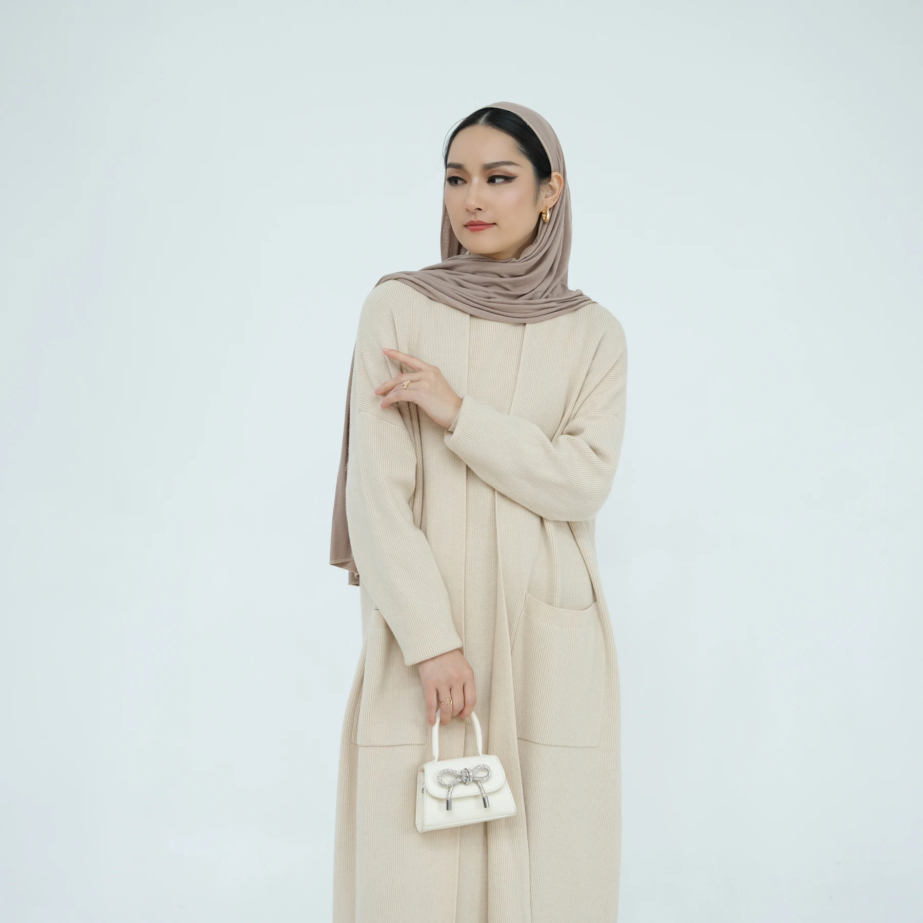 dress muslim winter women 20 Attractive Hijab Winter Outfits