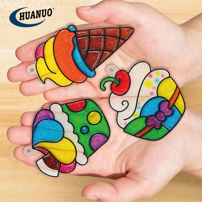 3d Sticky Glue Painting Creation Window Art Diy Drawing Toys Craft Kit for Kids