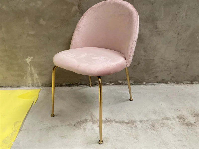 Funiture  Factory Modern Dinning Room Sets Velvet Fabric Dinning Chairs  New Hotel Restaurant Upholstered Chairs
