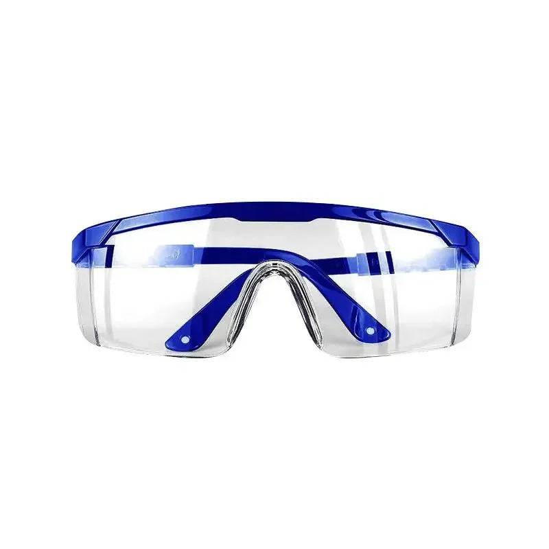 UKNOW Safety Goggles Over Glasses – Anti-Fog Clear Lens, ANSI Z87.1 Certified, Adjustable Strap For Lab Work And Industrial Use