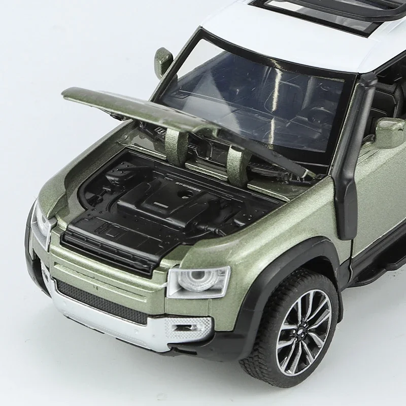 Toyland® 4 Pouces (10 cm) Die Cast Model Land Rover Defender Toy Car - Véhicules de Jeu (Blanc Toyland® 4 Pouces (10 cm) Die Cast Model Land Rover Defender Toy Car - Véhicules de Jeu (Blanc