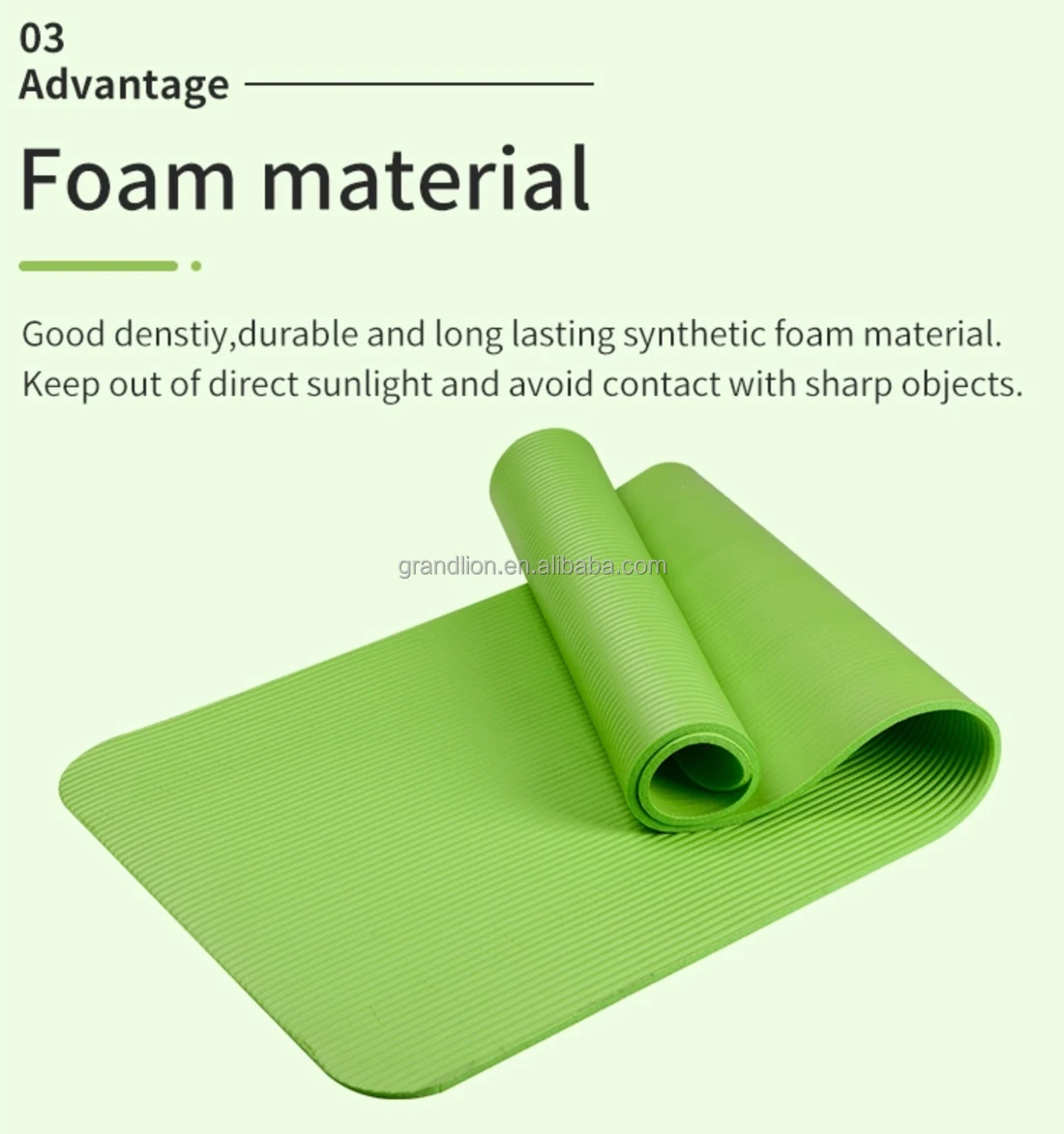 Custom Thick Nbr Foam Fitness & Exercise Yoga Mat With Carrier Strap Eco Friendly Tpe/pvc/eva